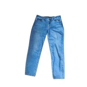 Judy Blue Size 11/ 30 Distressed Med Wash STRETCH Slim Fit Denim Jeans